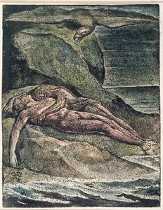 Milton a Poem: Albion sulla roccia, 1804 da William Blake